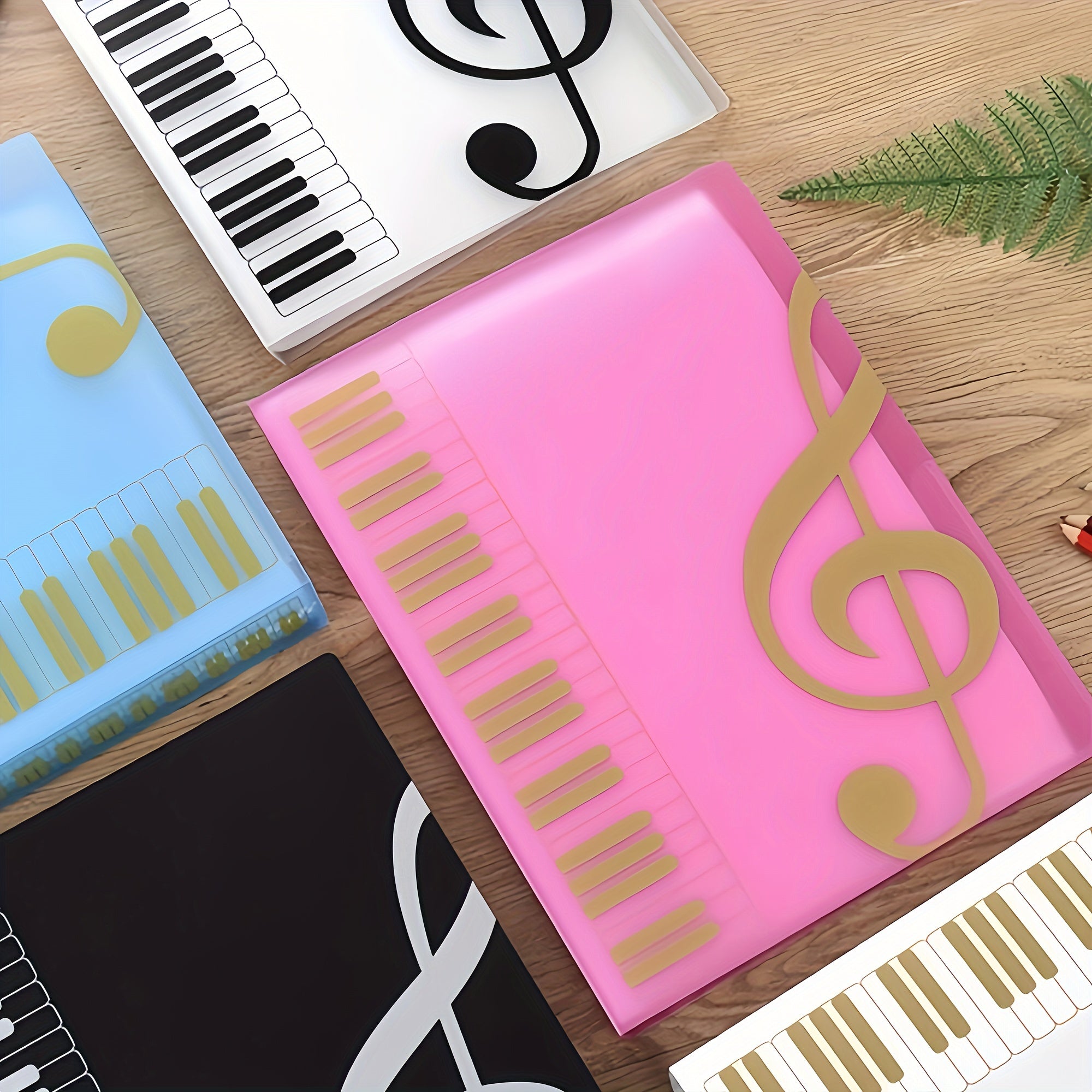 10pcs Music Notation Book Clip A4 Folder Insert Clip Five Line Notation