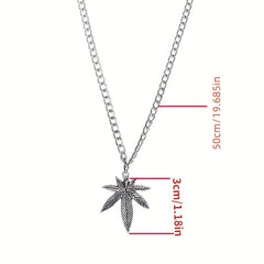 Leaf Hiphop Street Style Necklace Hip hop For Men And Women