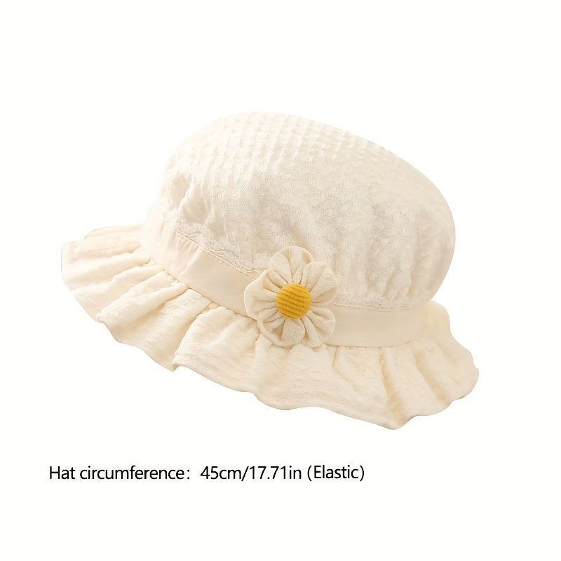 Princess Hats Wide Brim Fisherman Hat for Baby Girls