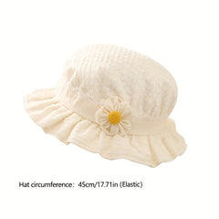 Princess Hats Wide Brim Fisherman Hat for Baby Girls