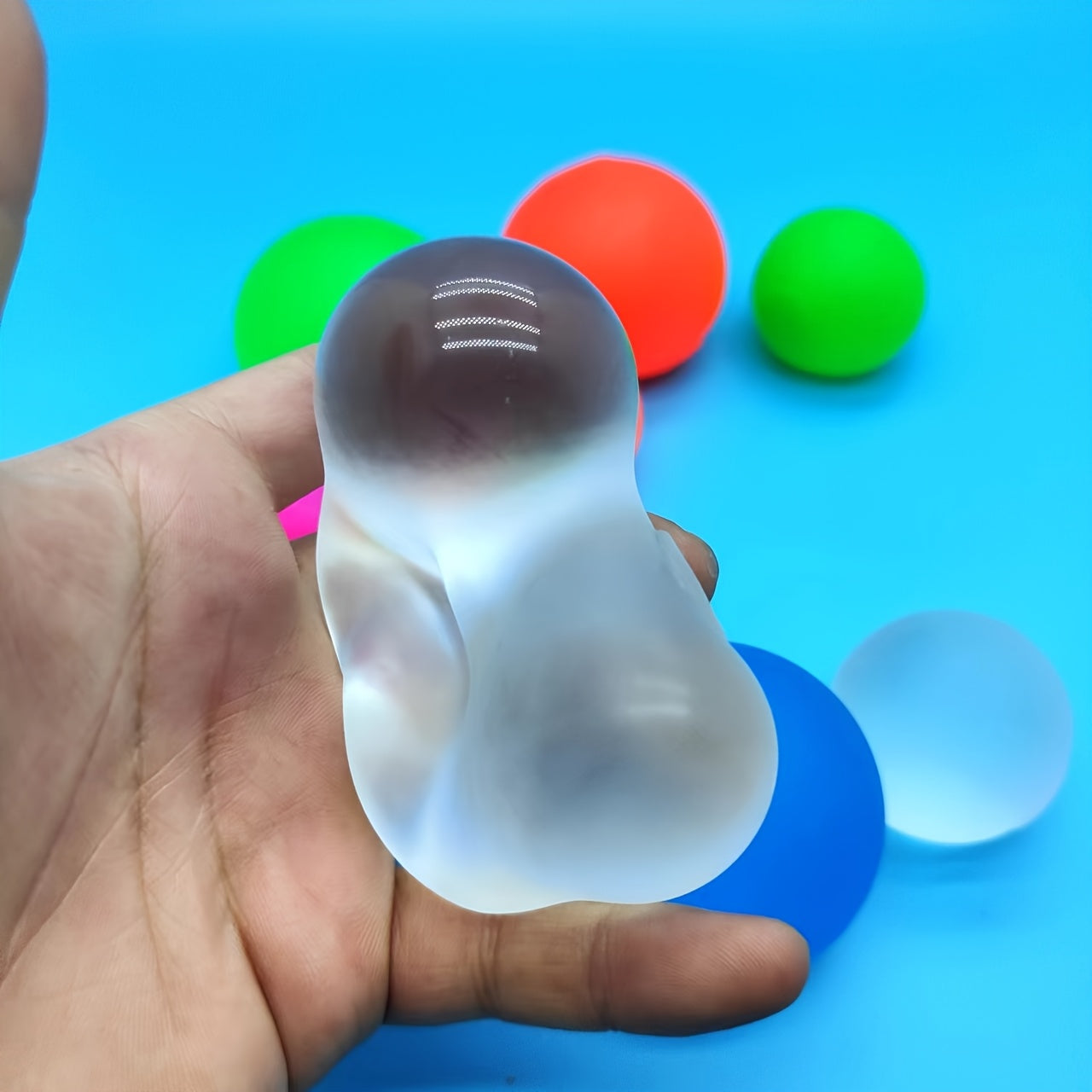 Colorful Squeeze Balls Soft Slow Rebound Rubber Toys for Stress Relief
