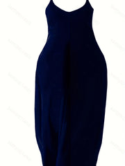 Women's Plus Leopard Print Maxi Cami Dress