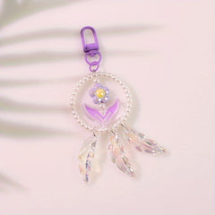 Y2K Beaded Keychain Pendant Bracelet Bag Accessories