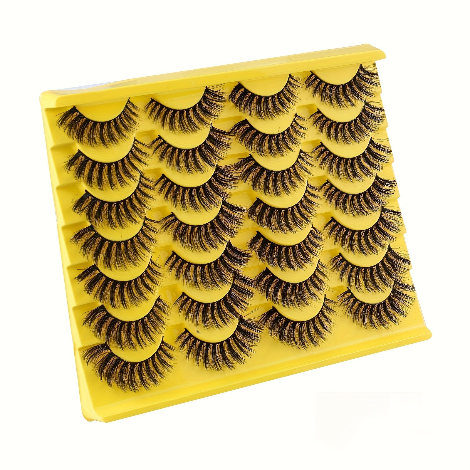 14 Pairs Natural Fluffy False Eyelashes Soft D Curl