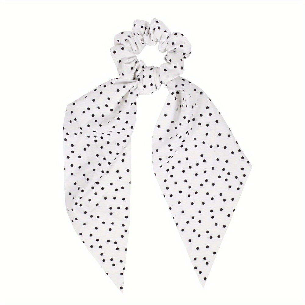 Boho Polka Dot Pattern Scarf Scrunchies Hair Tie Hair Rope Hair Scarves
