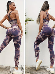 High Waist Tie Dye Sports Leggings for Women