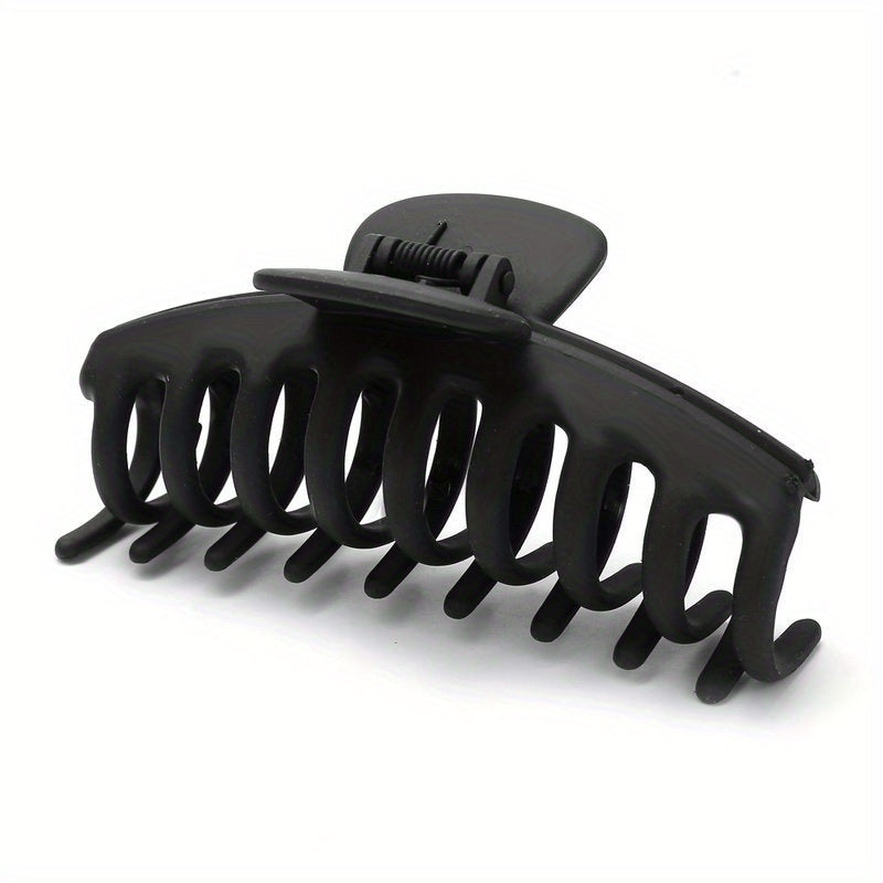 6pcs Matte Hair Claw Large Nonslip Shark Claw Strong Hold Thick Hair
