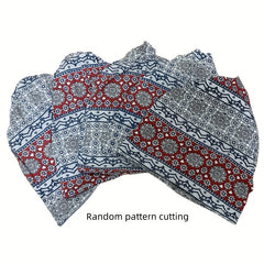 Geometric Pattern Baggy Slouchy Chemo Sleep Beanie Hat Elastic Cap
