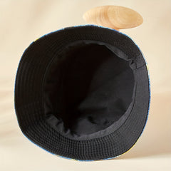 Oil Painting Print Bucket Hat Reversible Lightweight Basin Hat Summer Sunscreen