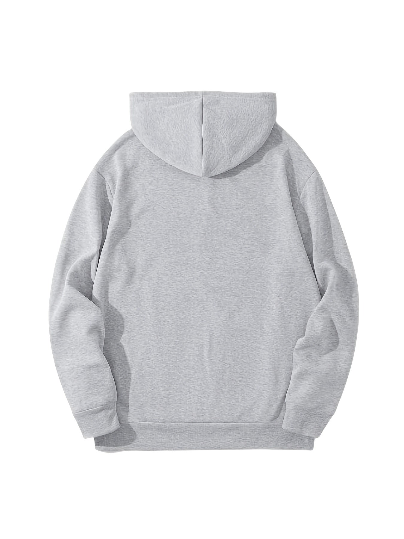Cartoon Flower Print Hoodie Men's Casual Pullover Hooded Sweatshirt