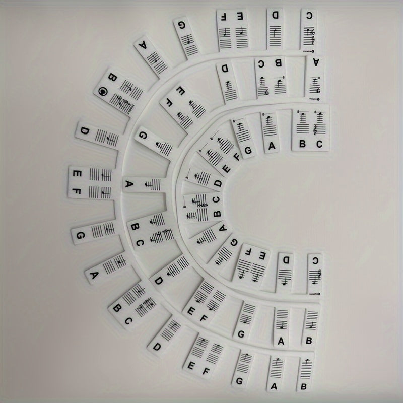 88 Key Piano Keyboard Note Labels for Beginners