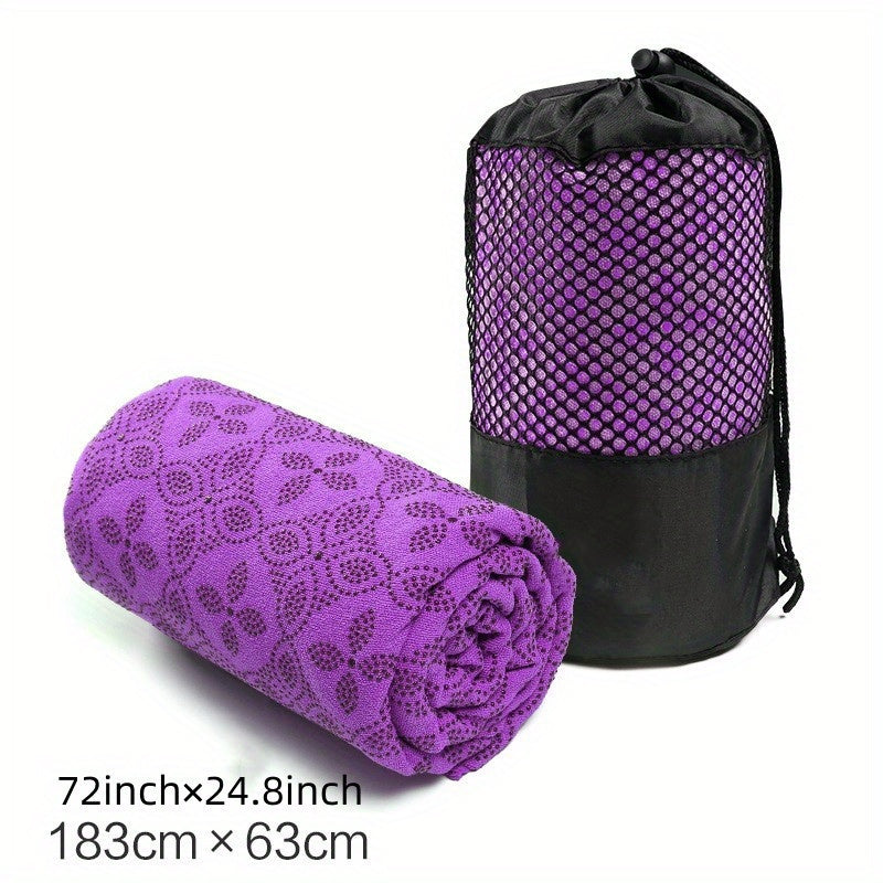 Non Slip Yoga Mat Towel Blanket Foldable Exercise Mat for Yoga Pilates