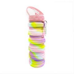 Camouflage Foldable Telescopic Sports Water Bottle with Carabiner