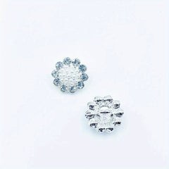 5pcs Hand Stitched Button Inlaid Diamond Pearl DIY Accessory