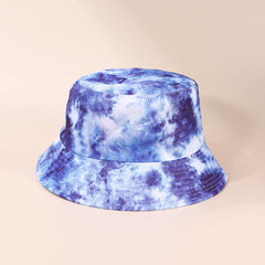 Colorful Tie Dye Bucket Hat Casual Sunscreen Travel Fisherman Cap