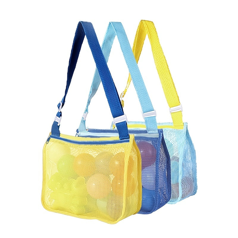 Children's Toy Storage Bag Hollow Seeable Beach Shoulder Bag