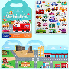 Kids Tearable Sticker Book for Early Learning