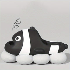 Summer Thick Sole 3D Cartoon Fish Men Slippers Home Indoor Beach Slides