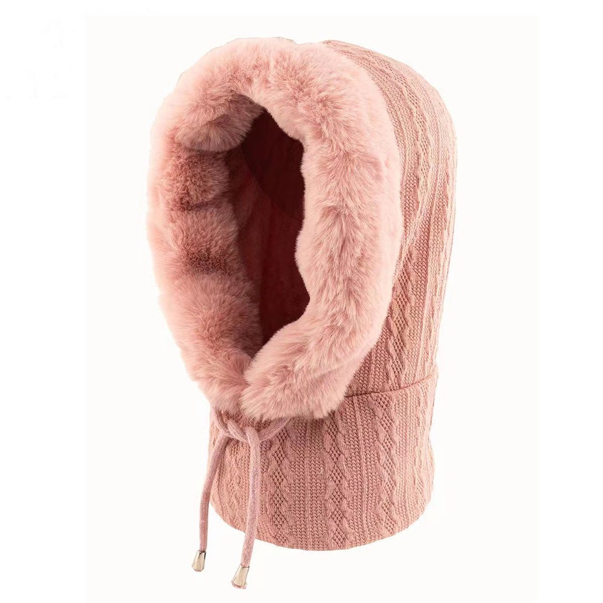 Women's Winter Outdoor Cycling Head Cover Hat Anti Cold Fleece Warm Cap