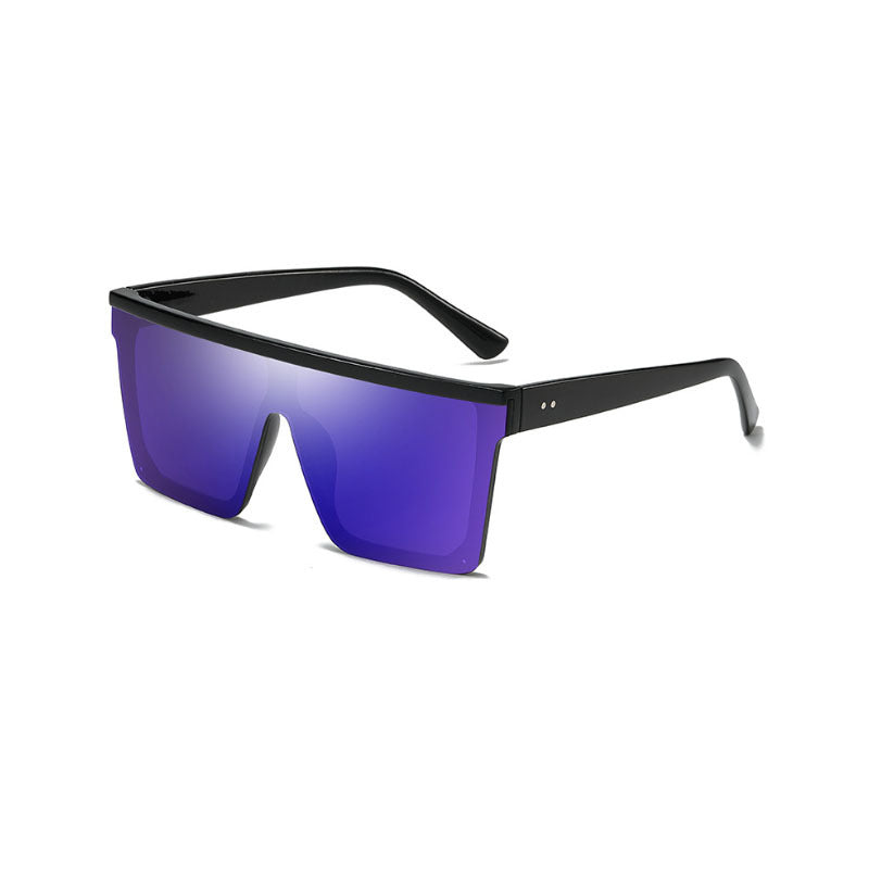 Big Frame One-piece Sunglasses Retro European American Couple Glasses