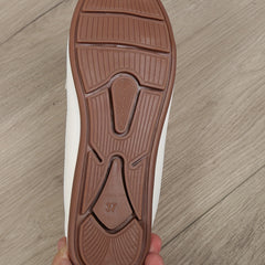 Women's Soft Sole Slip On Flat Shoes Lightweight Faux Leather Shoes