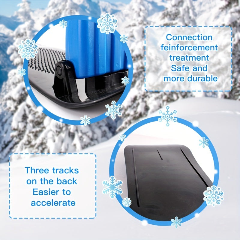 Foldable Skateboard Standing Sled Thick Wear-resistant Skiing Board