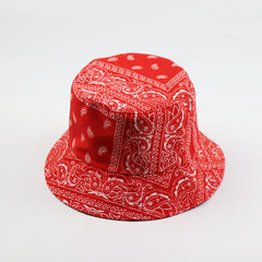 Paisley Pattern Bucket Hat Ethnic Style Couple Sunshade