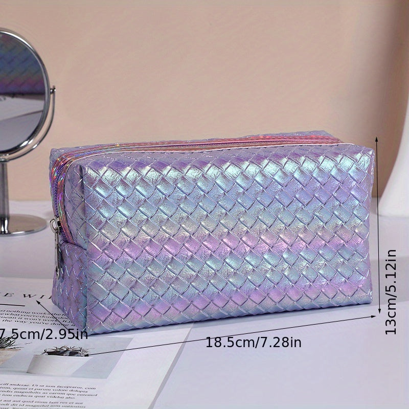 Laser Makeup Bag Zipper Storage Bag Toiletry Wash Bag