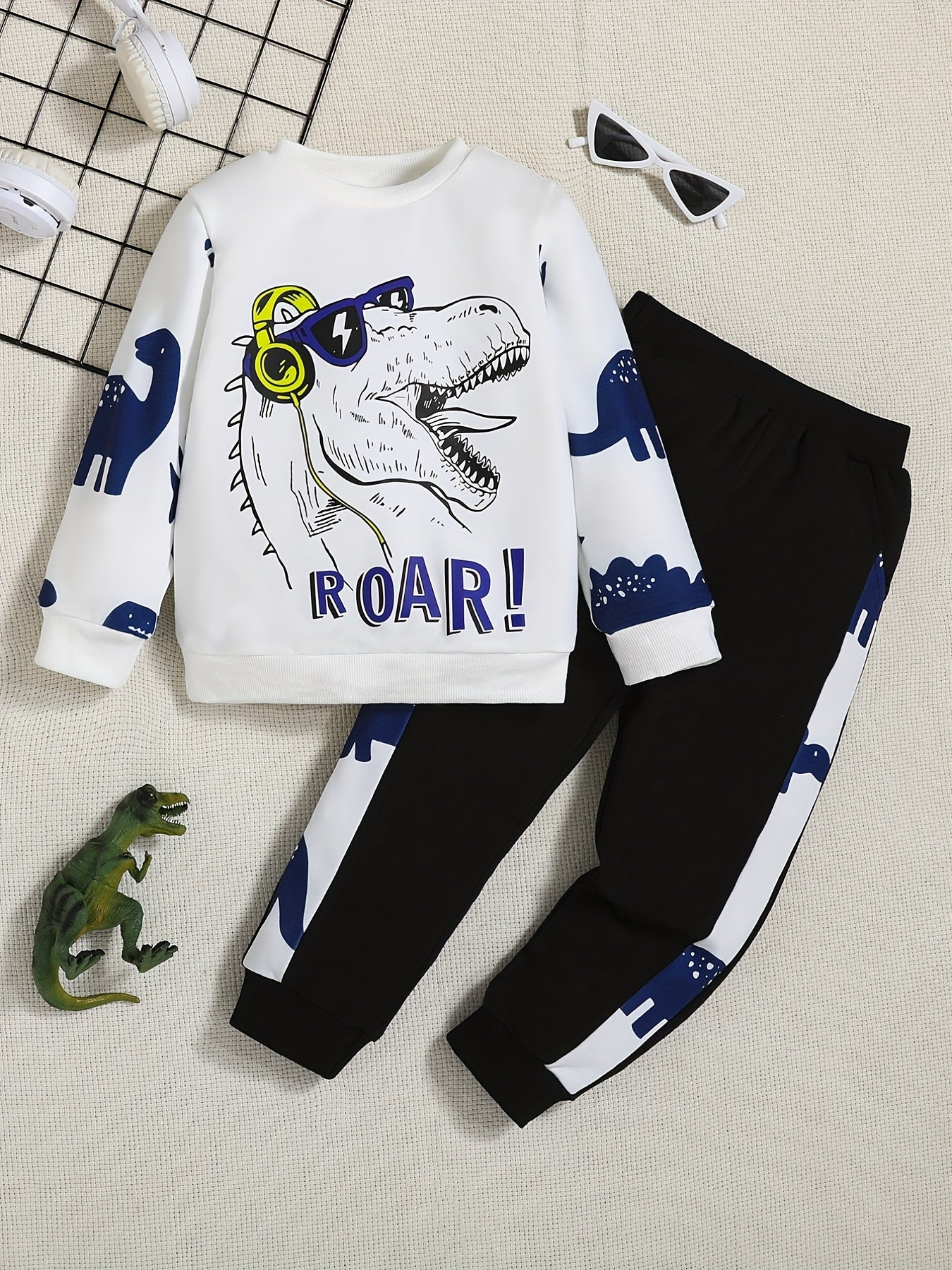 Toddler Baby Boys Casual Sweatshirt & Trousers Set