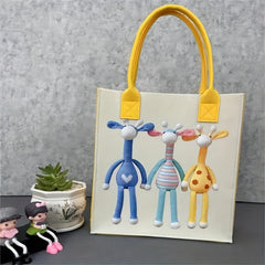 Cartoon Style Student Briefcase for Commuting and Shopping
