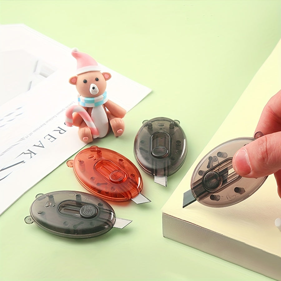Bear Cartoon Mini Paper Cutting Carry Portable Wrapping Artifact
