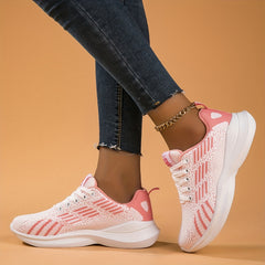 Women's Lace Up Lightweight Athletic Running Shoes Comfortable Casual Sneakers