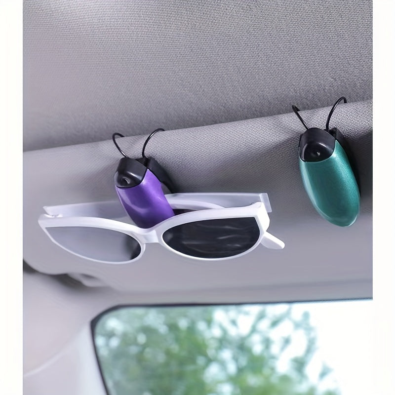 Car Visor Sunglasses Holder Clip Auto Vehicle Eyeglasses Mount Ticket Card Clip