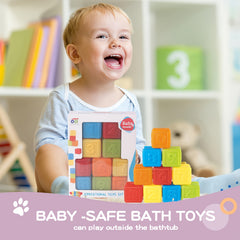 Kids Building Blocks Toy with Numbers, Recognition Learning Bricks