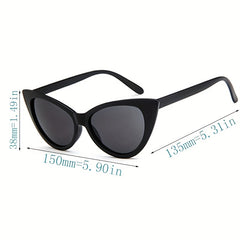 Y2K Cat Eye Sunglasses Hiphop Block Glasses UV400
