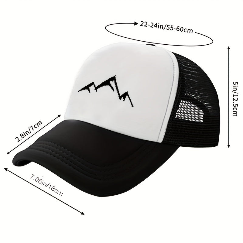 Mountain Dad Hat Soft Cotton Mesh Baseball Cap