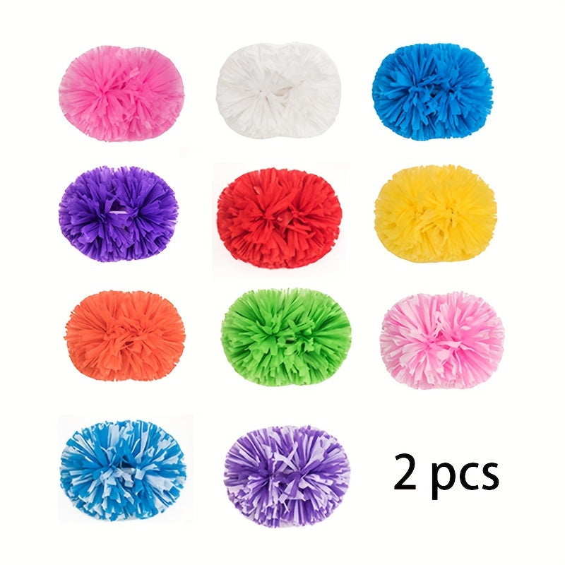 2pcs Cheering Poms Cheerer Pom Poms Dancing Supplies