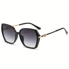 Y2K Large Polygon Sunglasses Glitter UV400 Sun Shades
