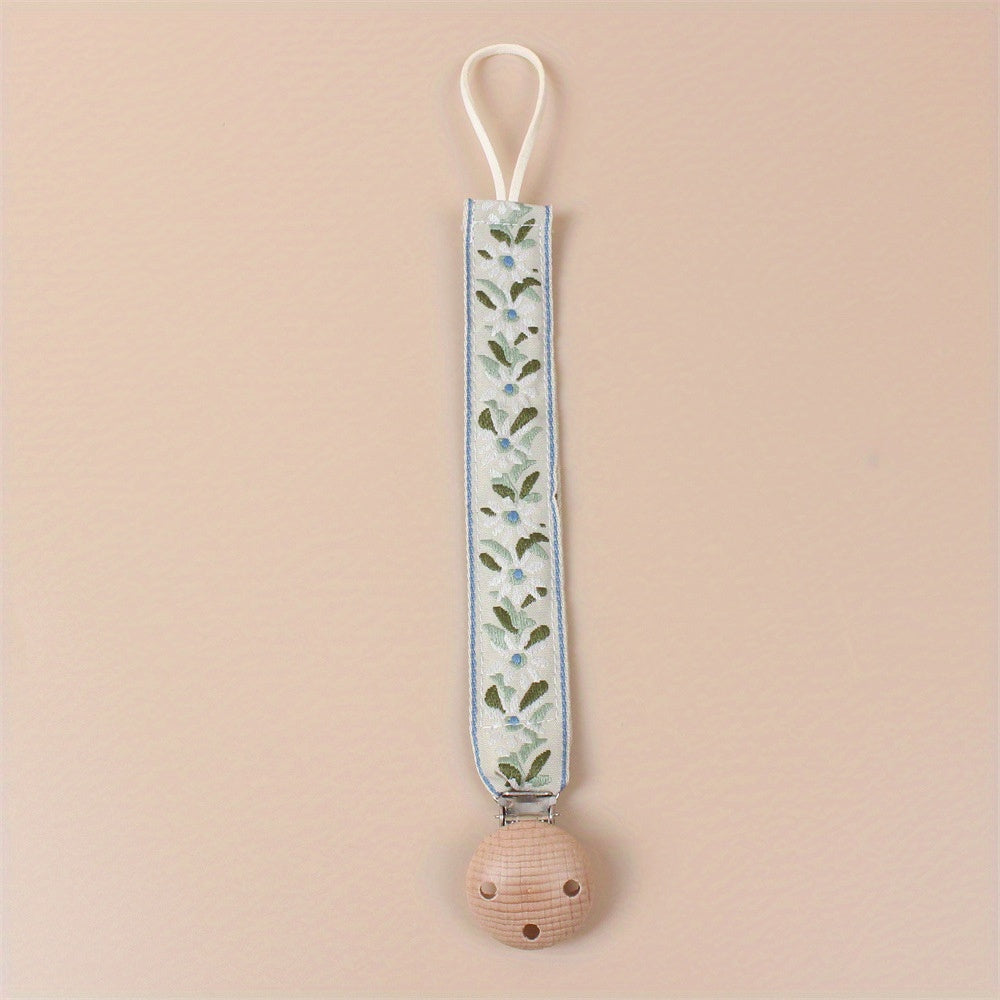 Baby Pacifier Clip Chain BPA-Free Comforting Toy Holder For Girls & Boys