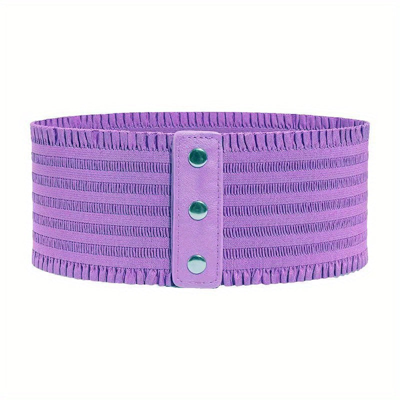 Women's Stretchy Dress Belts Elastic Corset Waistband