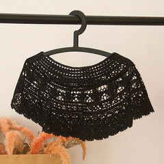 Lace Shawl Flower Hollow Wrap Casual Sunscreen Windproof Cape Dress Accessories