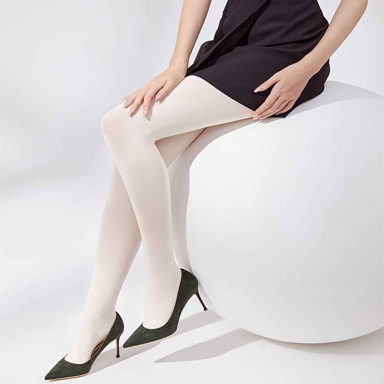 High Waist Elastic Footed Pantyhose Women's Stockings