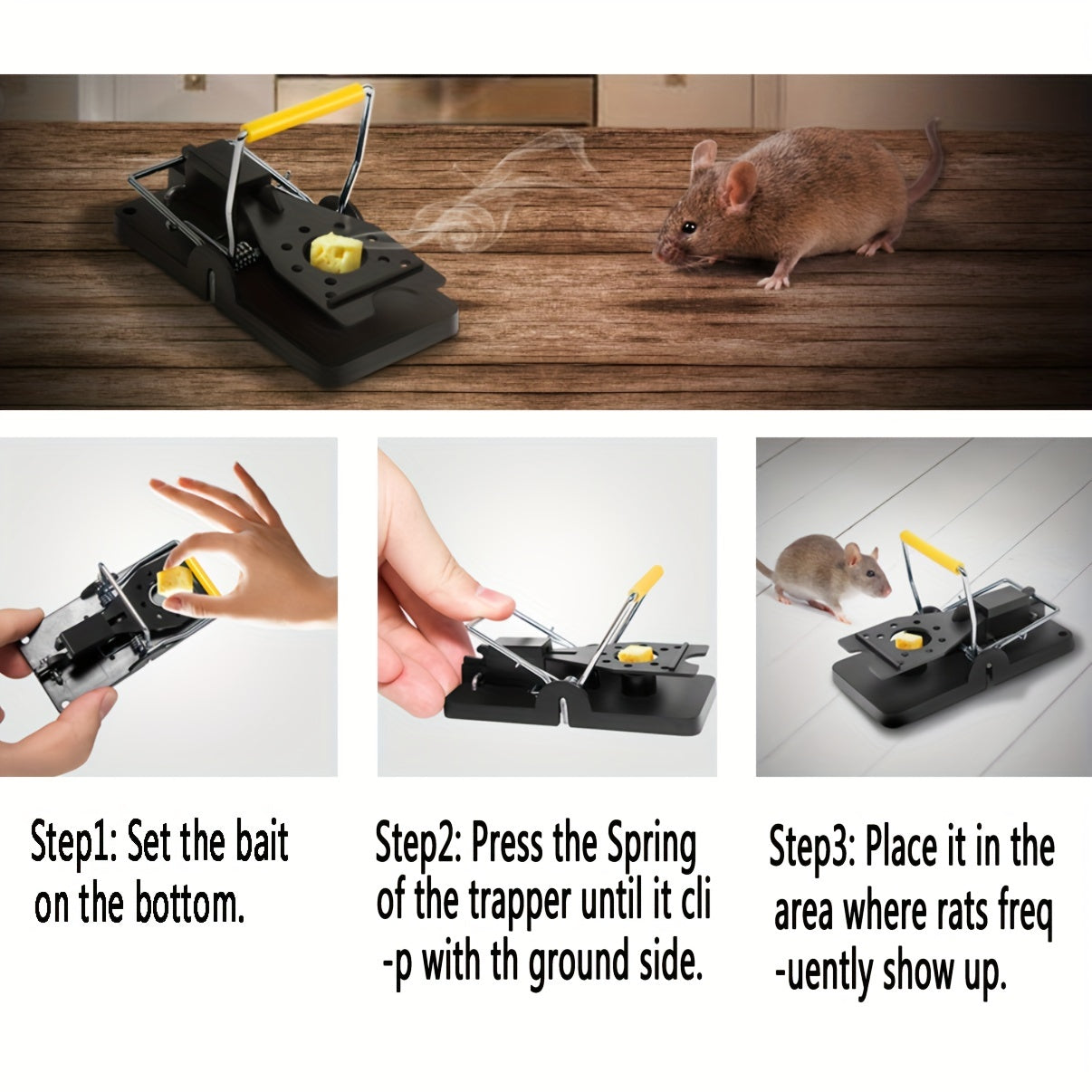 4pcs Mouse Trap Mice Trap That Work Human Power Mouse Killer