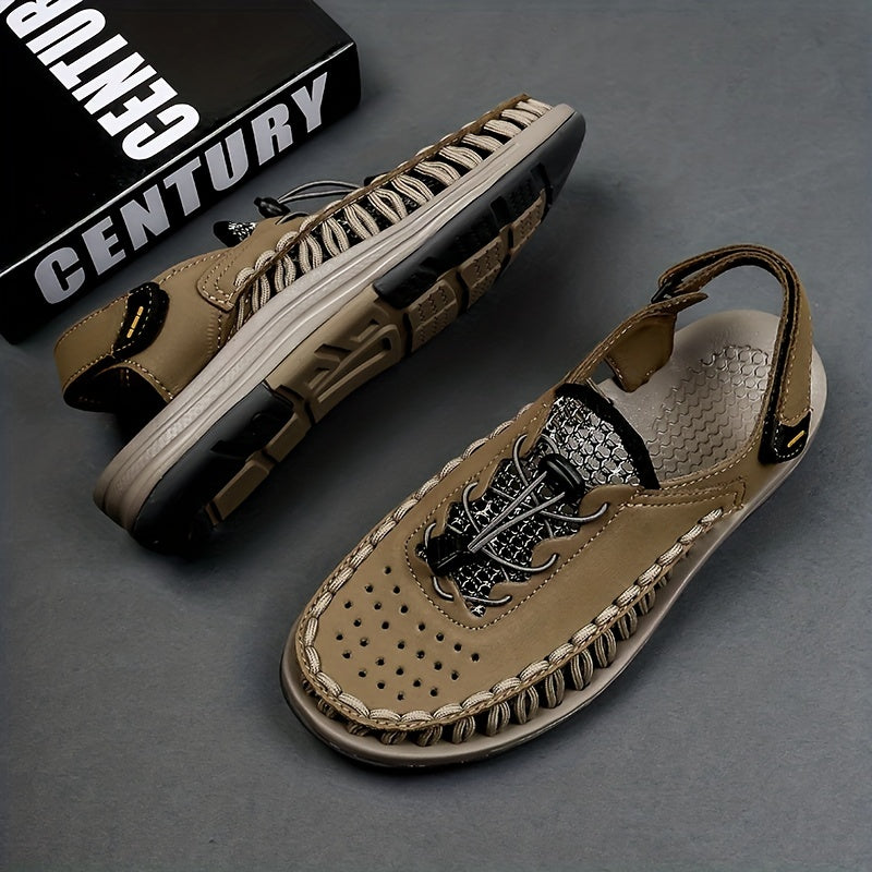 Men's Breathable Woven Sandals for Summer Beach Comfort