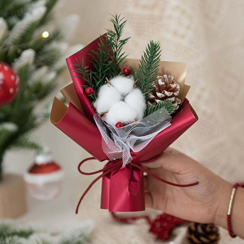 Christmas Pinecone Bouquet for Women