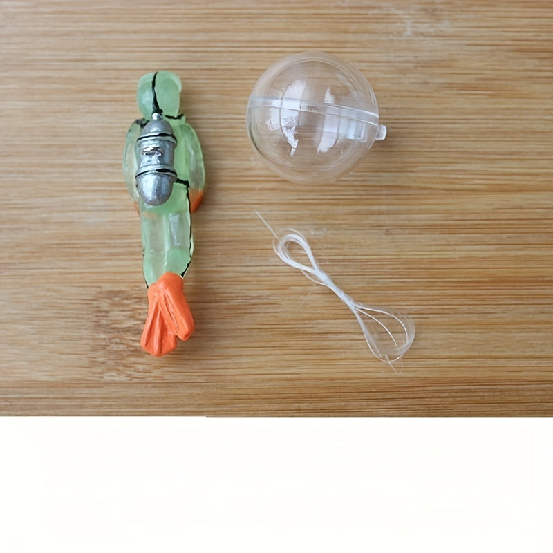 Resin Floating Diver Fish Tank Ornament Underwater Aquarium Decor