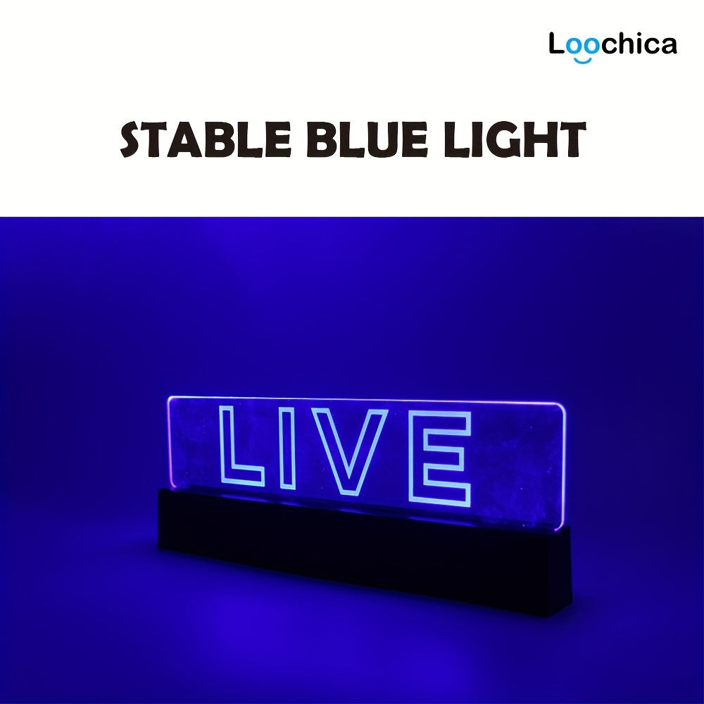 Live Signs Led Signs Signs For Wall Decor Live Sign For Studio Game Room Broadca