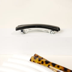 Leopard Print Barrette Metal Hair Pins Tortoise Shell Hair Clips For Women