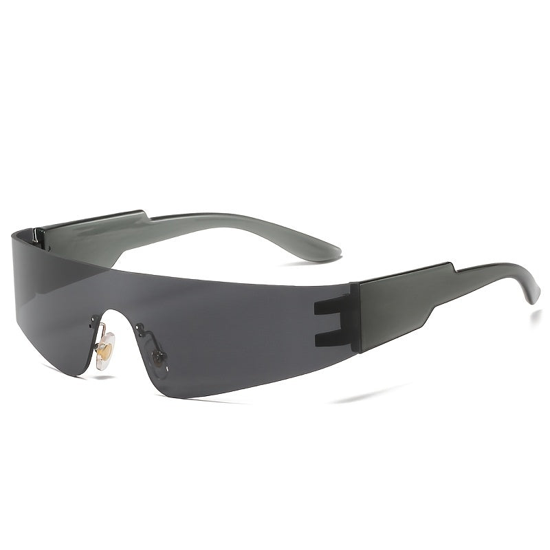 Steampunk Frameless Men Sports Sunglasses