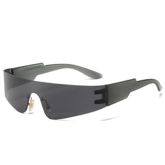 Steampunk Frameless Men Sports Sunglasses